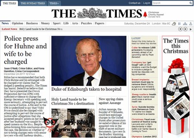 【经典网站】TimesOnline:英国泰晤士报