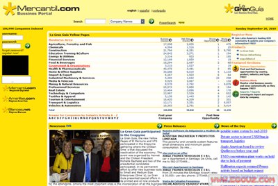 【经典网站】Chilnet:智利企业名录网