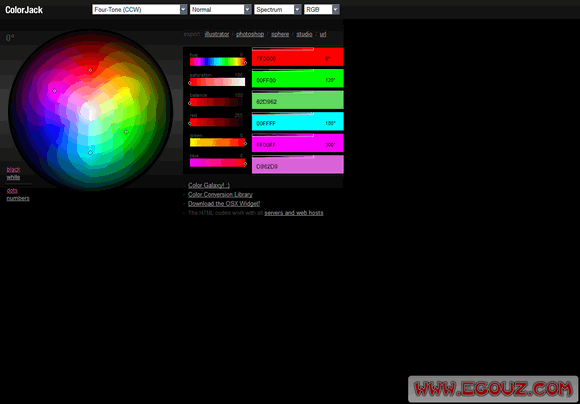 【工具类】ColorJack:在线调色板配色工具
