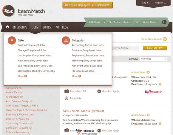 【经典网站】InternMatch:大学生就业求职平台