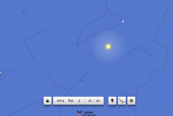【经典网站】Planetarium:在线天文馆星图拟平台