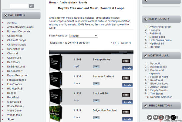 【素材网站】DL-Sounds:免费版税音频网