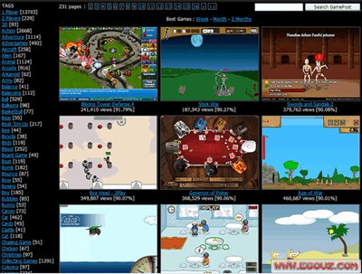 【经典网站】GamePost:在线免费小游戏集合