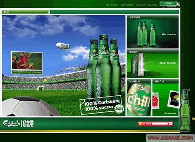 【经典网站】Carlsberg:丹麦嘉士伯啤酒