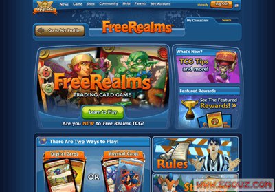 【经典网站】FreeRealms:在线卡牌休息游戏