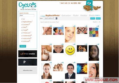 【经典网站】Cyclo.ps:图片搜索整合网