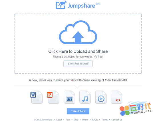 【数据测试】Jumpshare 无需注册云存储共享平台,短期在线存储和分享服务