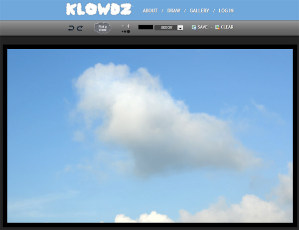 【数据测试】HTML5应用:Klowdz在线制作云背景图片