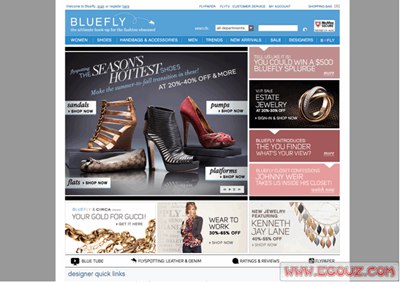 【经典网站】BlueFly:美国折扣时尚购物网
