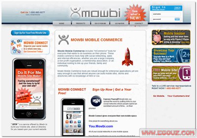 【经典网站】MowBi:移动互联网商务平台