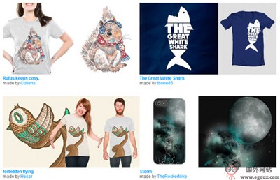 【经典网站】ThreadLess:在线创意T恤销售平台
