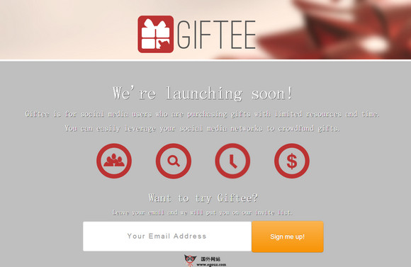 【经典网站】Giftee:在线许愿墙社交平台
