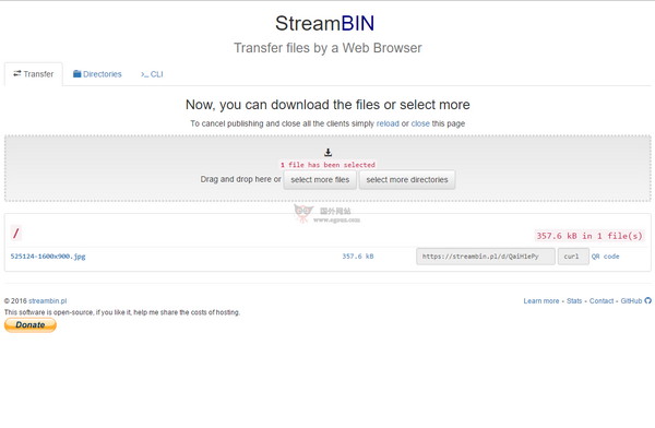 【工具类】StreamBin|不限流量文件互传插件