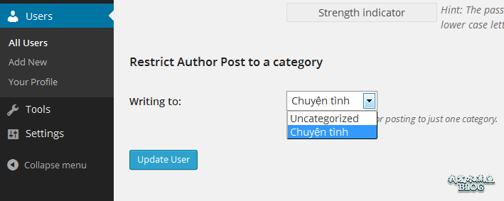 【Wordpress相关】Restrict Author Posting：让博客作者只能在一个分类里面发文