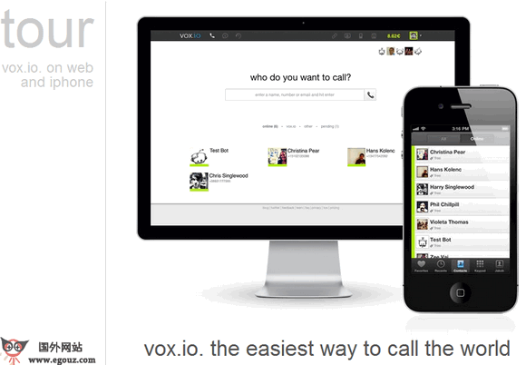 【经典网站】VOX:基于浏览器网络电话应用