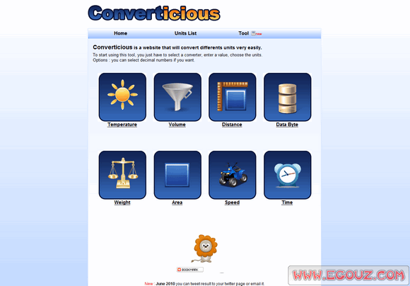 【工具类】Converticious:在线单位换算工具