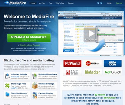 【经典网站】MediaFire:在线免费云存储平台