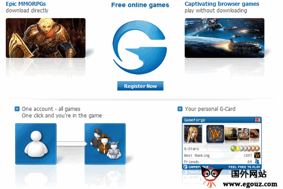 【经典网站】Gameforge:游戏开发商
