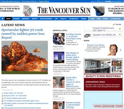 【经典网站】Vancouversun:加拿大温哥华太阳报