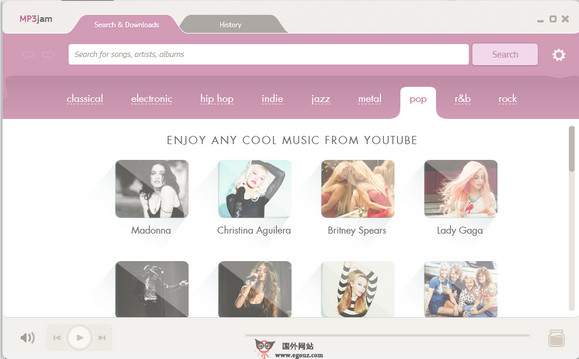 【经典网站】MP3Jam:免费音乐在线试听下载平台