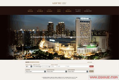 【经典网站】LotteHotel:韩国乐天饭店官网