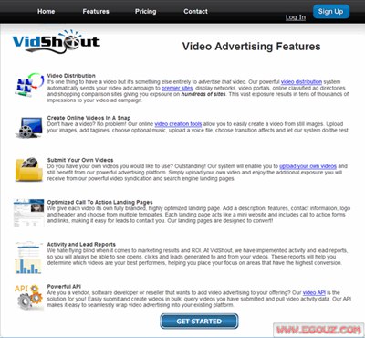 【经典网站】VidShout:网络视频广告影响平台