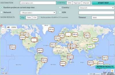 【工具类】MapLatency:国际节点网站测速工具