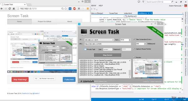 【工具类】ScreenTask:基于浏览器屏幕操作共享工具