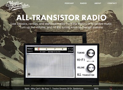 【经典网站】MagicTransistor:历史摇滚乐收音机