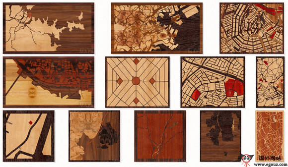 【经典网站】WoodCutMaps:世界地图艺术品制作服务