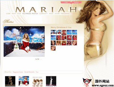 【经典网站】MariahCarey:玛丽亚·凯莉个人官网