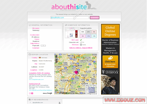 【工具类】AbouthiSite:网站SEO工具