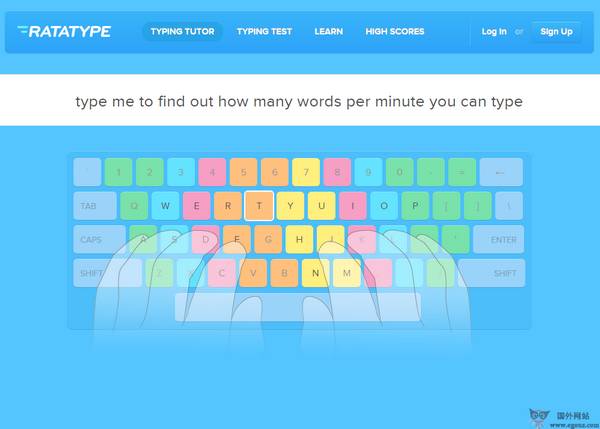 【经典网站】Ratatype:在线键盘指法练习网