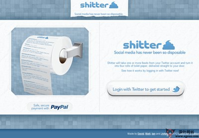 【经典网站】GetShitter:创意厕纸推文打印服务
