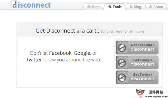 【经典网站】Disconnect:互联网隐私保护工具