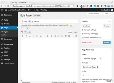 【Wordpress相关】WordPress 插件 Clarity 让你在创建页面之前选择页面层次和模板