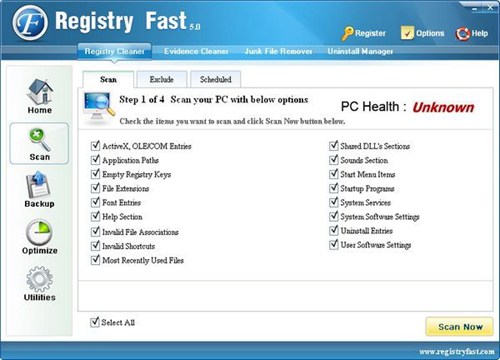 注册表清理软件(Registry Fast)_【系统优化注册表清理,Registry Fast】(1.5M)