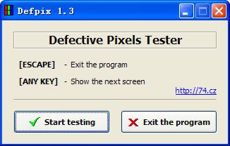 屏幕坏点检测工具(Defpix)_【其它显示器检测,坏点检测】(416KB)