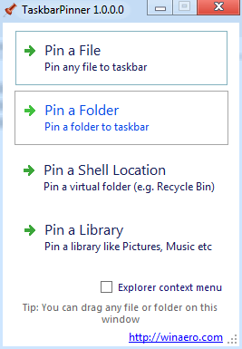 Taskbar Pinner 将常用的文件夹放在任务栏_【其它Taskbar Pinner 将常用的文件夹放在任务栏】(208KB)