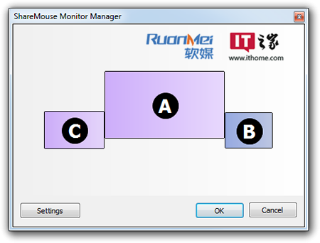 鼠标键盘共享工具(ShareMouse)_【键盘鼠标鼠标增强,多显示器工具】(2.2M)