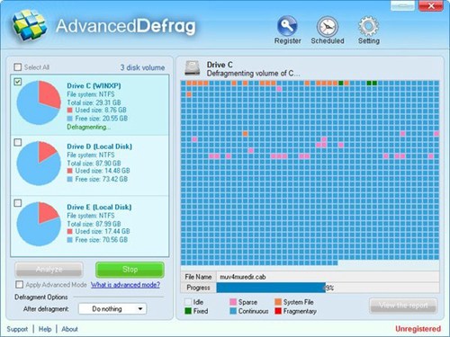 磁盘碎片分析整理 Advanced Defrag_【磁盘工具磁盘碎片整理】(2.7M)