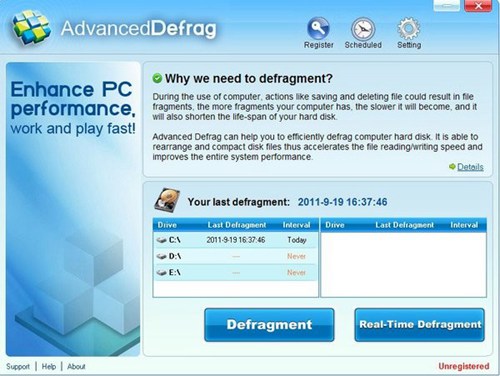磁盘碎片分析整理 Advanced Defrag_【磁盘工具磁盘碎片整理】(2.7M)