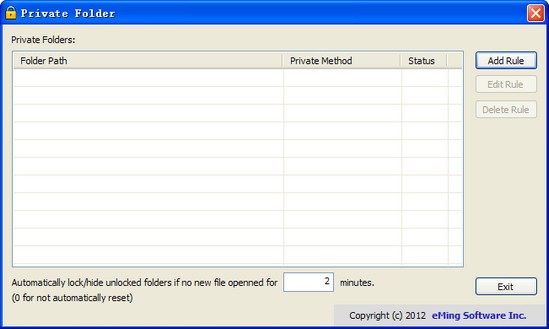 隐藏文件夹保护 Private Folder_【文件管理文件夹,隐藏和锁定】(757KB)
