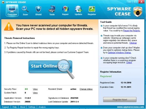 反间谍软件  Spyware Cease 2011_【安全软件反间谍软件 Spyware Cease 2011】(47M)
