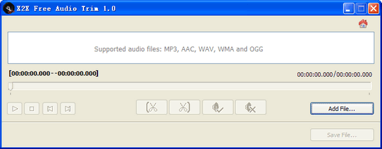 音频剪辑工具 X2X Free Audio Trim_【音频处理音频剪辑】(4.4M)