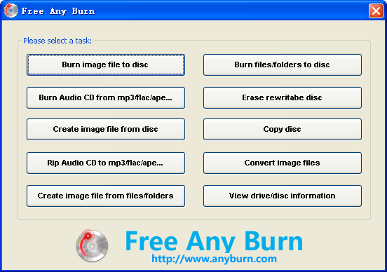 光盘刻录软件 Free Any Burn_【光驱工具光盘刻录软件】(2.4M)