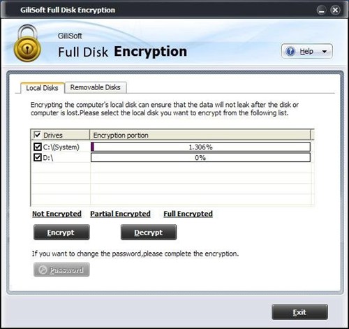 GiliSoft Full Disk Encryption_【密码管理磁盘分区加密】(1.1M)