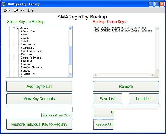 SMARegisTry Backup  注册表进行备份和还原_【其它注册表进行备份和还原】(46.9M)