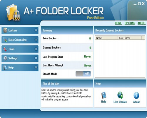 A+ Folder Locker 文件加密及粉碎_【密码管理隐私保护,文件加密】(2.3M)