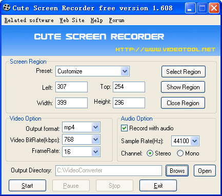 Cute Screen Recorder 屏幕录制工具_【屏幕录像屏幕录制工具】(4.3M)